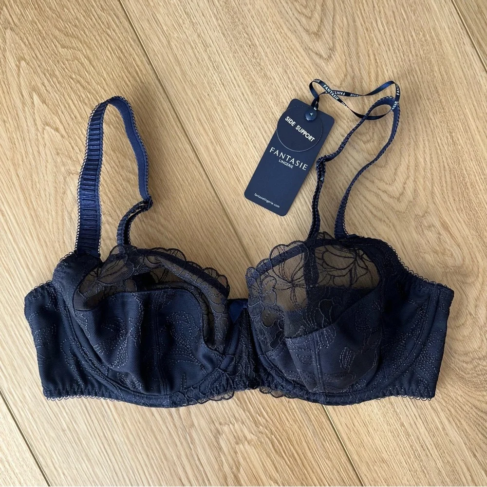 NWT Fantasie Estelle Side Support Bra- Navy 32DD